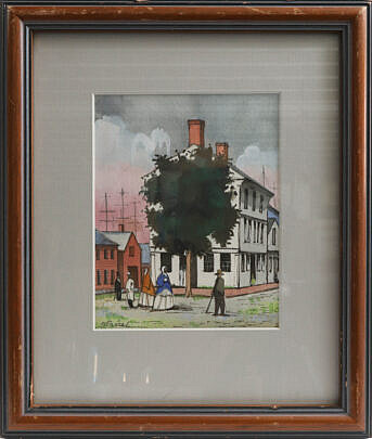 Richard de Menocol Watercolor On Paper, Titled "16"