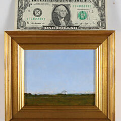 Kenneth Layman Miniature Oil On Board “House In The Distance”
