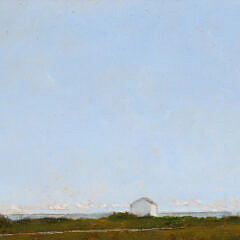 Kenneth Layman Miniature Oil On Board “House In The Distance”