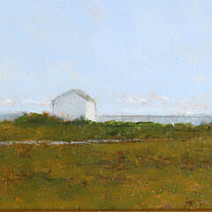 Kenneth Layman Miniature Oil On Board “House In The Distance”