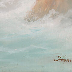 A. Frandetti Oil on Canvas “Storm in the Black Sea”