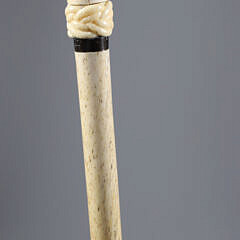 Whaler Made Clenched Fist Cane, 19th Century