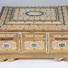 Antique Indian Filigree Sewing Box, 19th Century