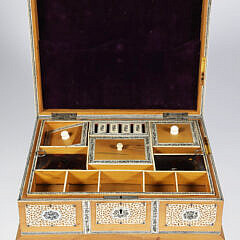 Antique Indian Filigree Sewing Box, 19th Century