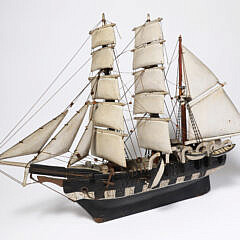 Folk Art All Wood Whaling Barque