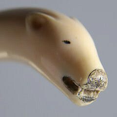 Eskimo Artist Made Polar Bear Cane, 19th Century