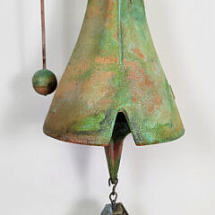 Paolo Soleri Cosanti Green Patina Bronze Whale Windbell Chime