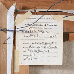 Elizabeth Saltonstall Oil on Board “Beach Bouquet”, circa 1964