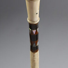 Whaler Made Compressed Ball Walking Stick, 19th Century