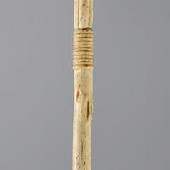 Whaler Made Compressed Ball Walking Stick, 19th Century