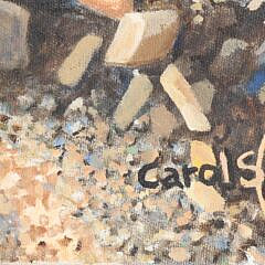 Carol Sims Acrylic On Canvas “Sea Shells”