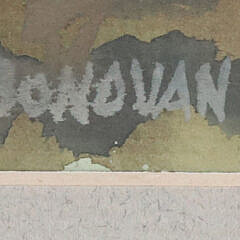 Donovan Watercolor on Paper “View Of Brant Point From Shimmo”