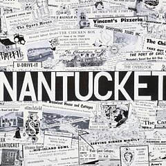 Black and White Nantucket Restaurant Ephemera Poster