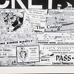Black and White Nantucket Restaurant Ephemera Poster