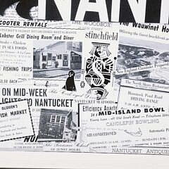 Black and White Nantucket Restaurant Ephemera Poster