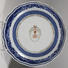 Two Chinese Export Blue and White Shallow Bowls, 18th/19th Century