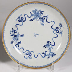 Two Chinese Export Blue and White Shallow Bowls, 18th/19th Century