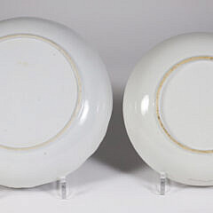 Two Chinese Export Blue and White Shallow Bowls, 18th/19th Century