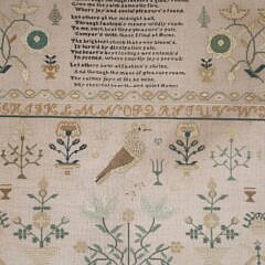 Large School Girl Sampler, Worked by Mary Dowson, early 19th Century