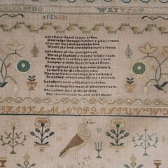 Large School Girl Sampler, Worked by Mary Dowson, early 19th Century