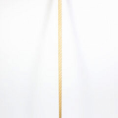 Whaler Made Bugle Braid Grip Walking Stick, mid 19th Century
