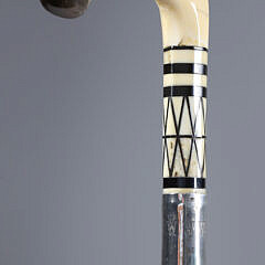 Whaler Made C-Grip Cane, 19th Century