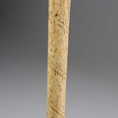 Carved Boxwood Admiral De Touralive Walking Stick, 17th / 18th Century