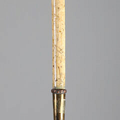 Carved Boxwood Admiral De Touralive Walking Stick, 17th / 18th Century