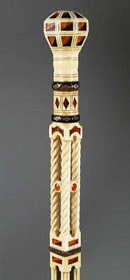 Masterfully Whaler Made Capstan Knob Walking Stick