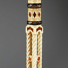 Masterfully Whaler Made Capstan Knob Walking Stick