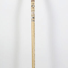 Whaler Made Clenched Fist With Snake Walking Stick, early 19th Century