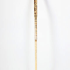 American Whaler Made Crown Grip Walking Stick, early 19th Century