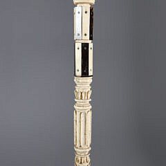 Whaler Made Mushroom Pommel Grip Walking Stick, early 19th Century