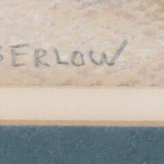 Ira Berlow Pastel On Paper “North Wharf Looking Toward Steamboat Wharf”