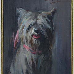Emille Hergenroder Oil Painting “Portrait of Sir Toby” the Cairn Terrier