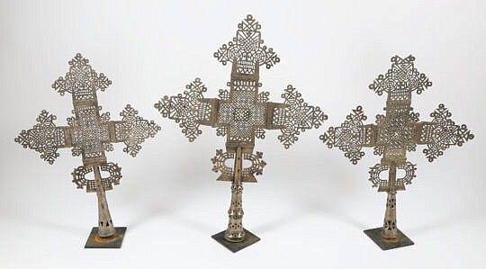 Set of Three Ethiopian Processional Crosses