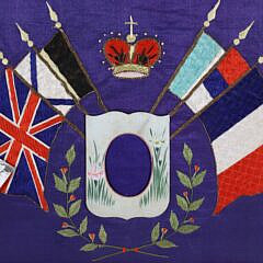 Silk Needlework Commemorating “Memoire de la Guerre”, 1914-1915