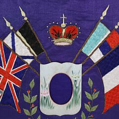Silk Needlework Commemorating “Memoire de la Guerre”, 1914-1915