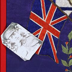 Silk Needlework Commemorating “Memoire de la Guerre”, 1914-1915