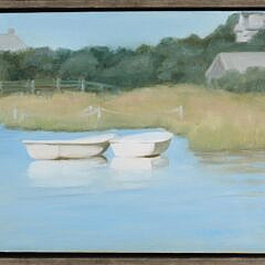 D.B. Gennore Oil On Canvas "Twin Dories"