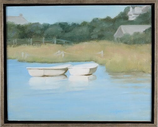 D.B. Gennore Oil On Canvas "Twin Dories"
