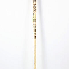 Whaler Made Knob Grip Walking Stick, mid 19th Century