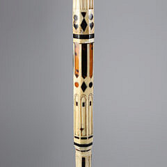 Whaler Made Turk’s Knot Grip Walking Stick, mid 19th Century