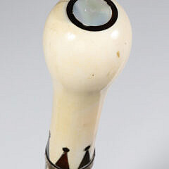 Whaler Made Pommel Grip Walking Stick, circa 1876