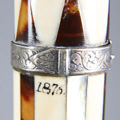 Whaler Made Pommel Grip Walking Stick, circa 1876