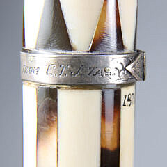 Whaler Made Pommel Grip Walking Stick, circa 1876