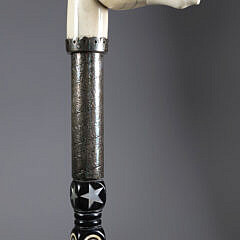 Whale Made "Naughty Nellie" Cane, 19th Century