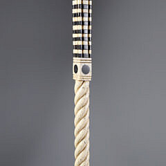 Whaler Made Capstan Knob Walking Stick, 19th Century