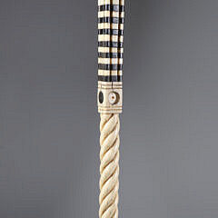 Whaler Made Capstan Knob Walking Stick, 19th Century