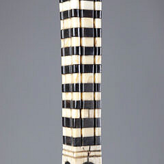 Whaler Made Capstan Knob Walking Stick, 19th Century